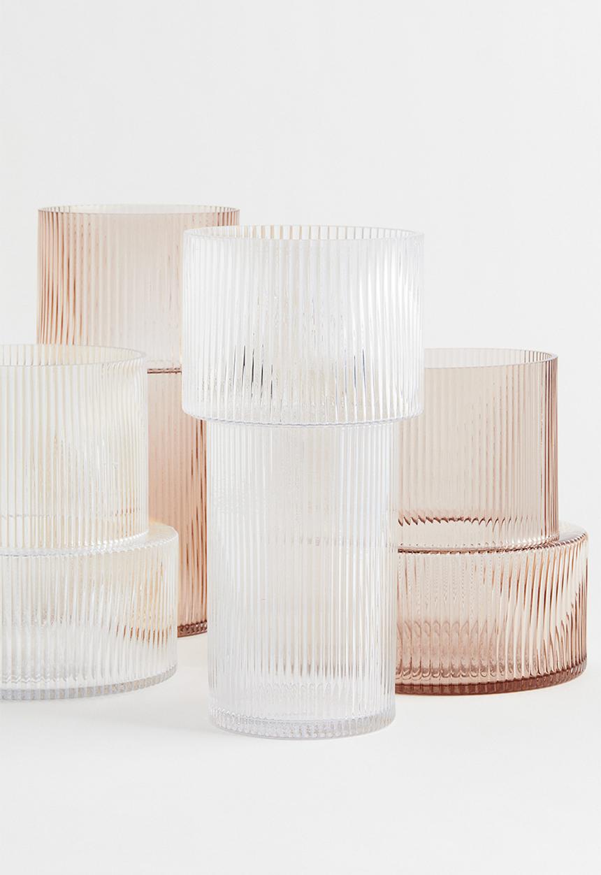 H&M - Large glass vase - transparent
