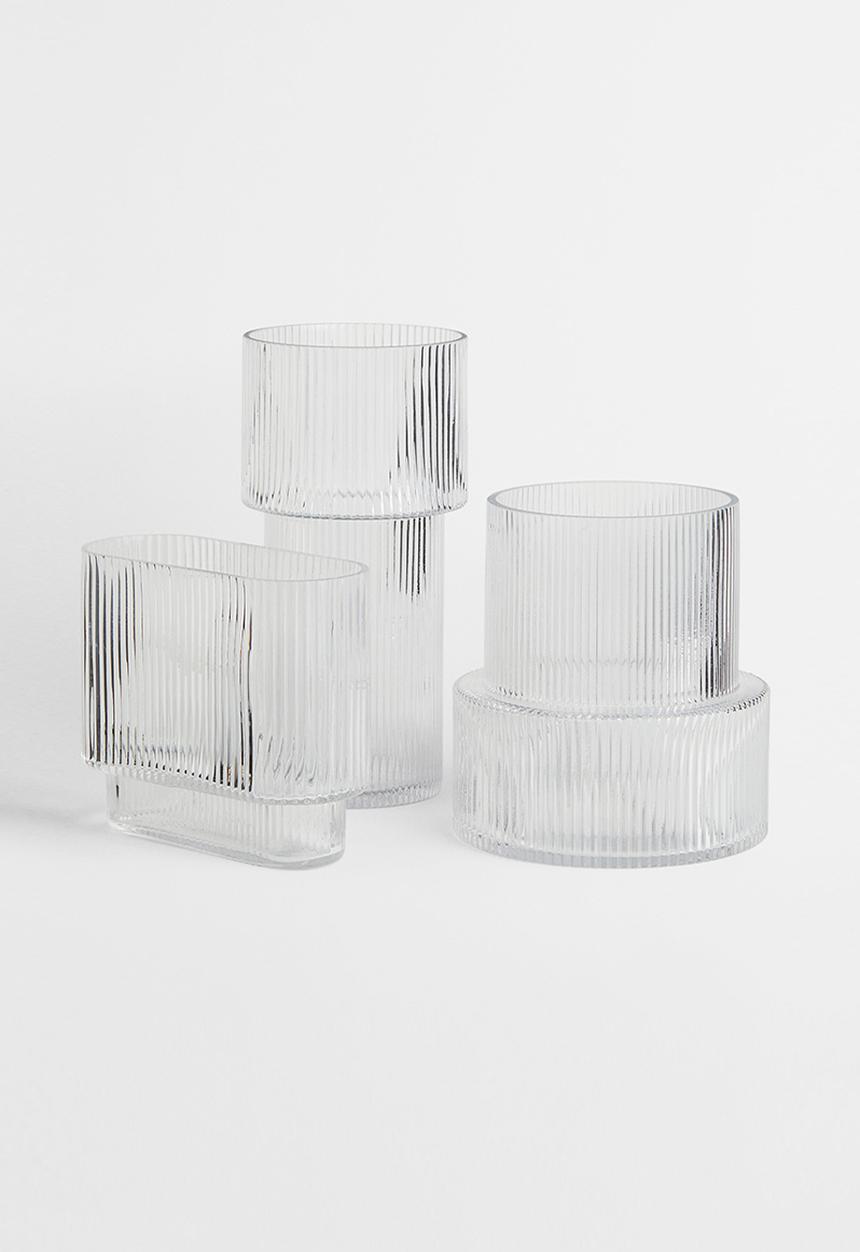 H&M - Large glass vase - transparent