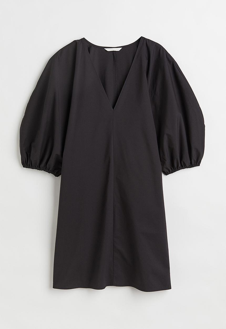 H&M - V-neck dress - black