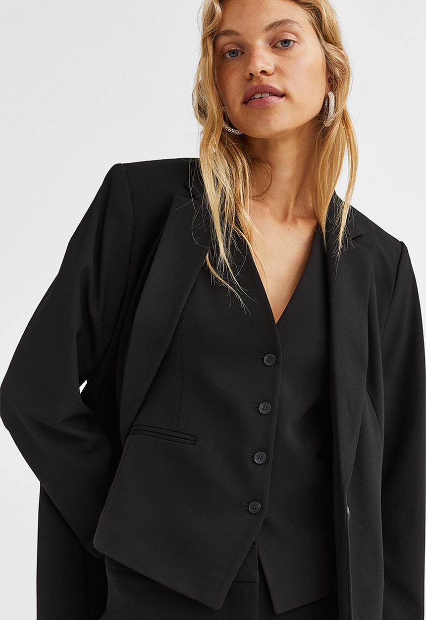 H&M - Suit waistcoat - black