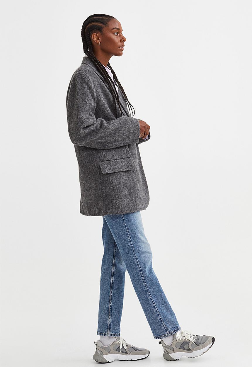 H&M - Double-breasted jacket - dark grey