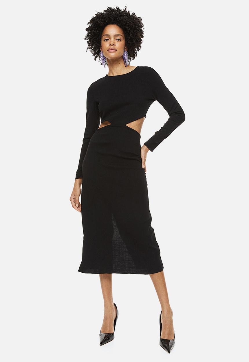 H&M - Cut-out bodycon dress - black