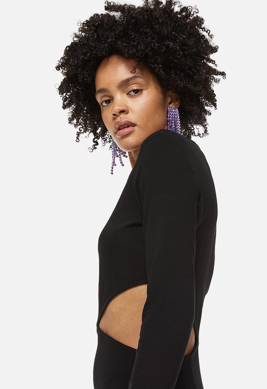 H&M - Cut-out bodycon dress - black
