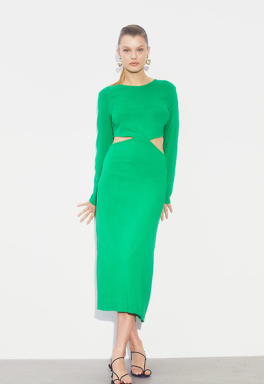 H&M - Cut-out bodycon dress - green