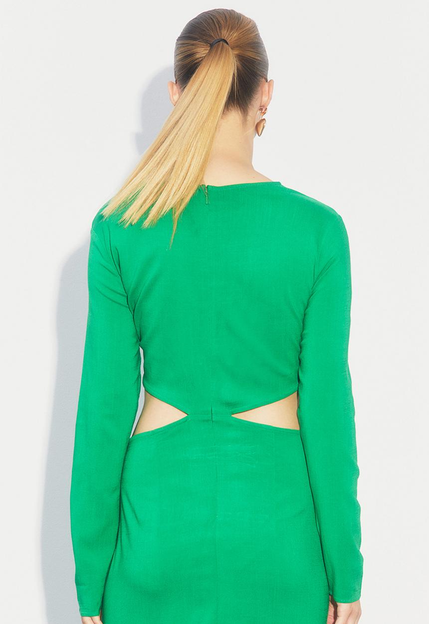 H&M - Cut-out bodycon dress - green