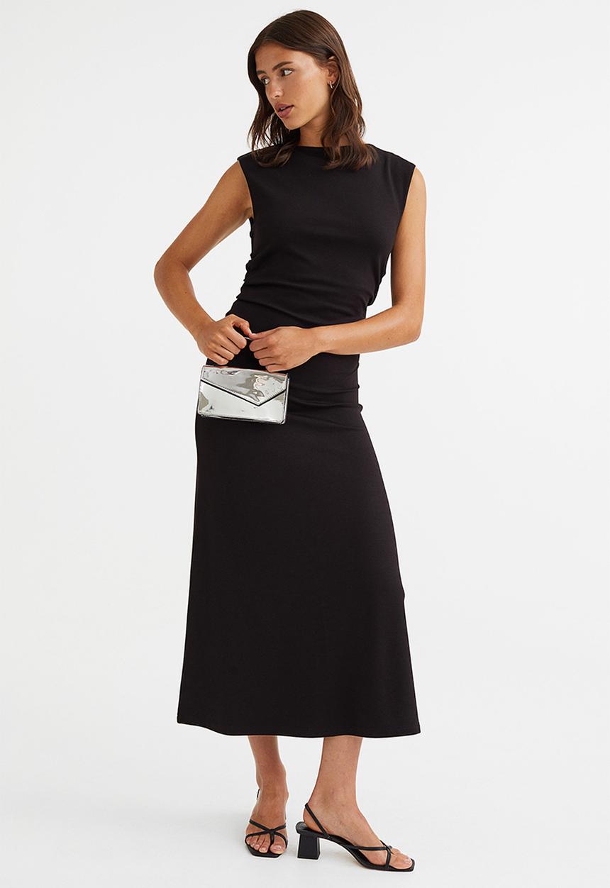 H&M - Tailored jersey dress - black