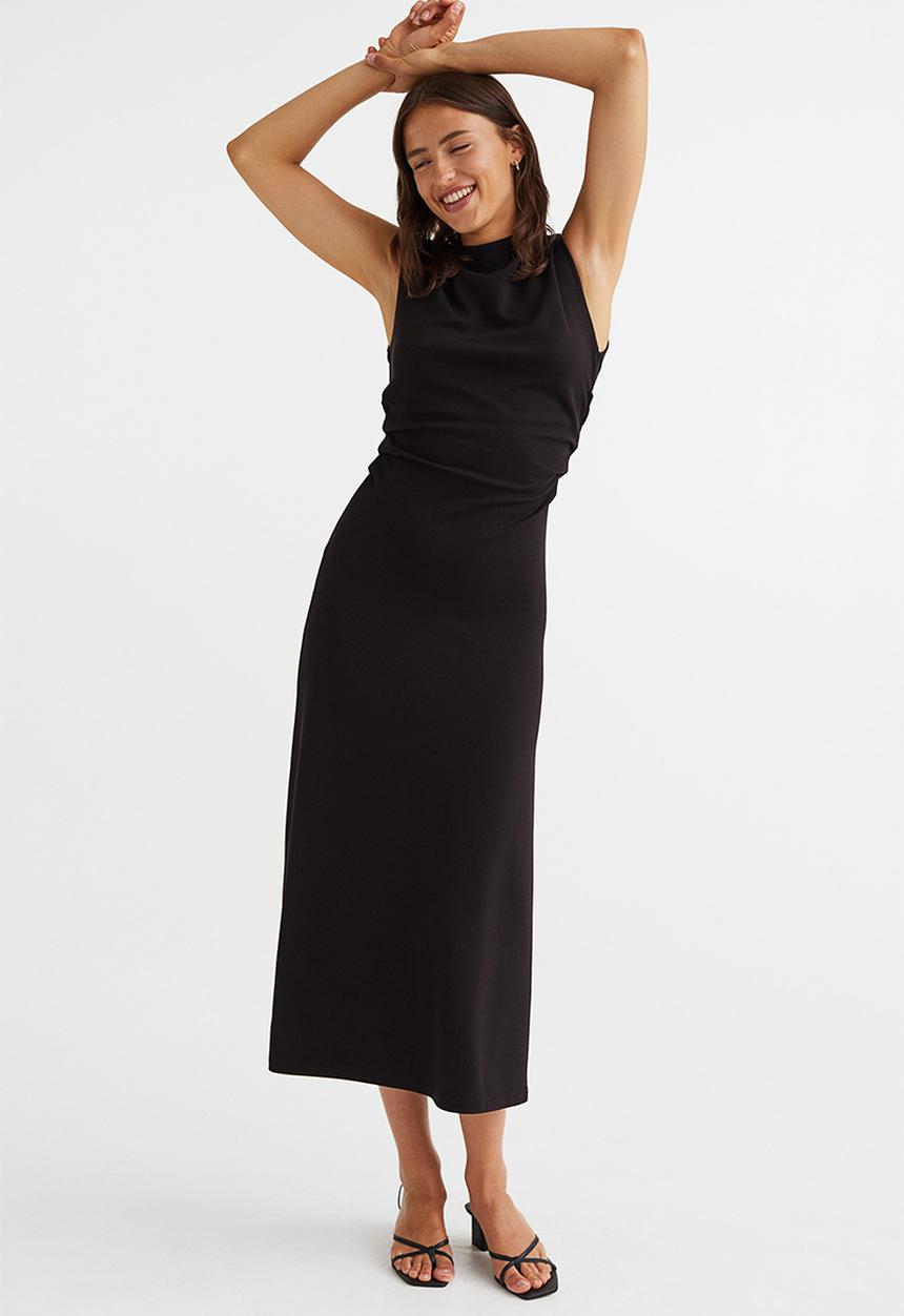H&M - Tailored jersey dress - black