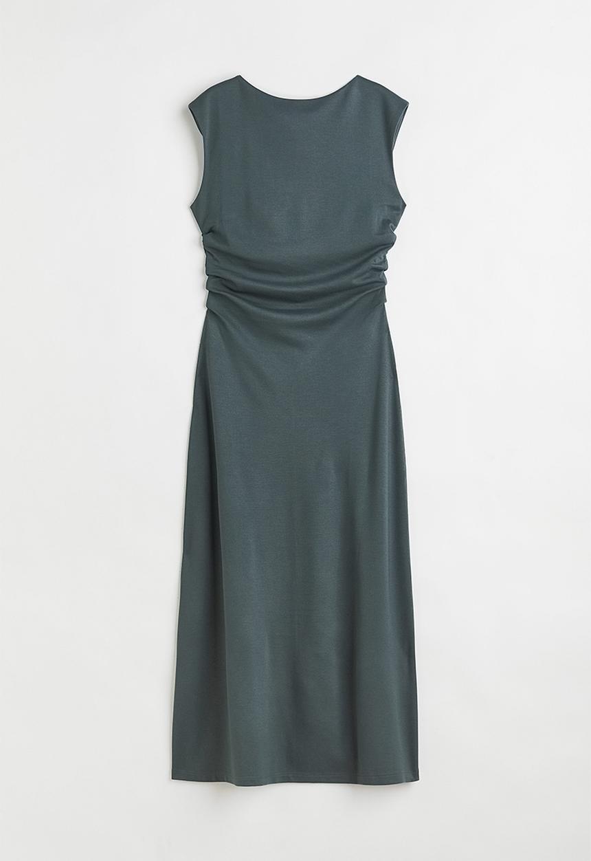 H&M - Tailored jersey dress - grey green