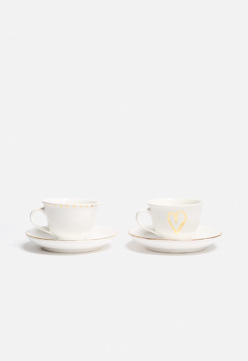 Urchin Art - Teacup & Saucer Set of 2
