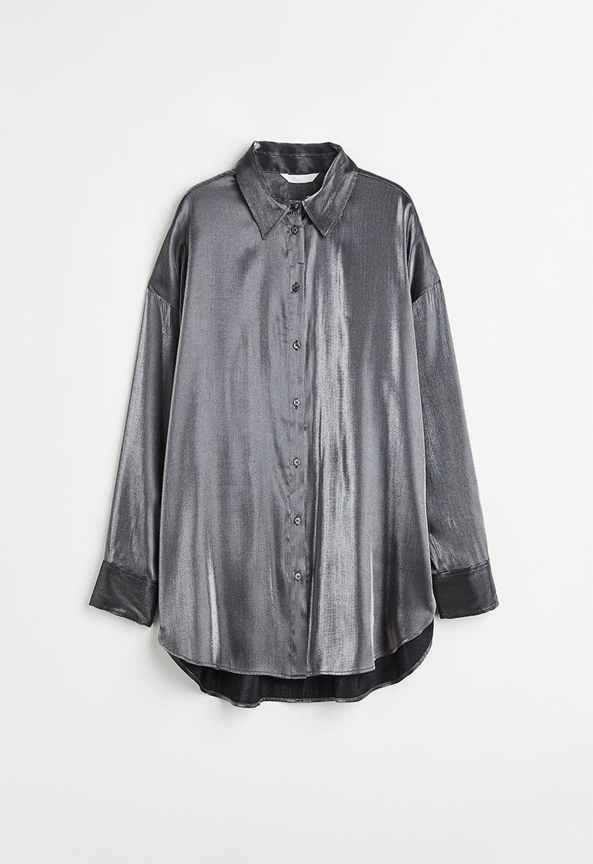 H&M - Oversized blouse - silver