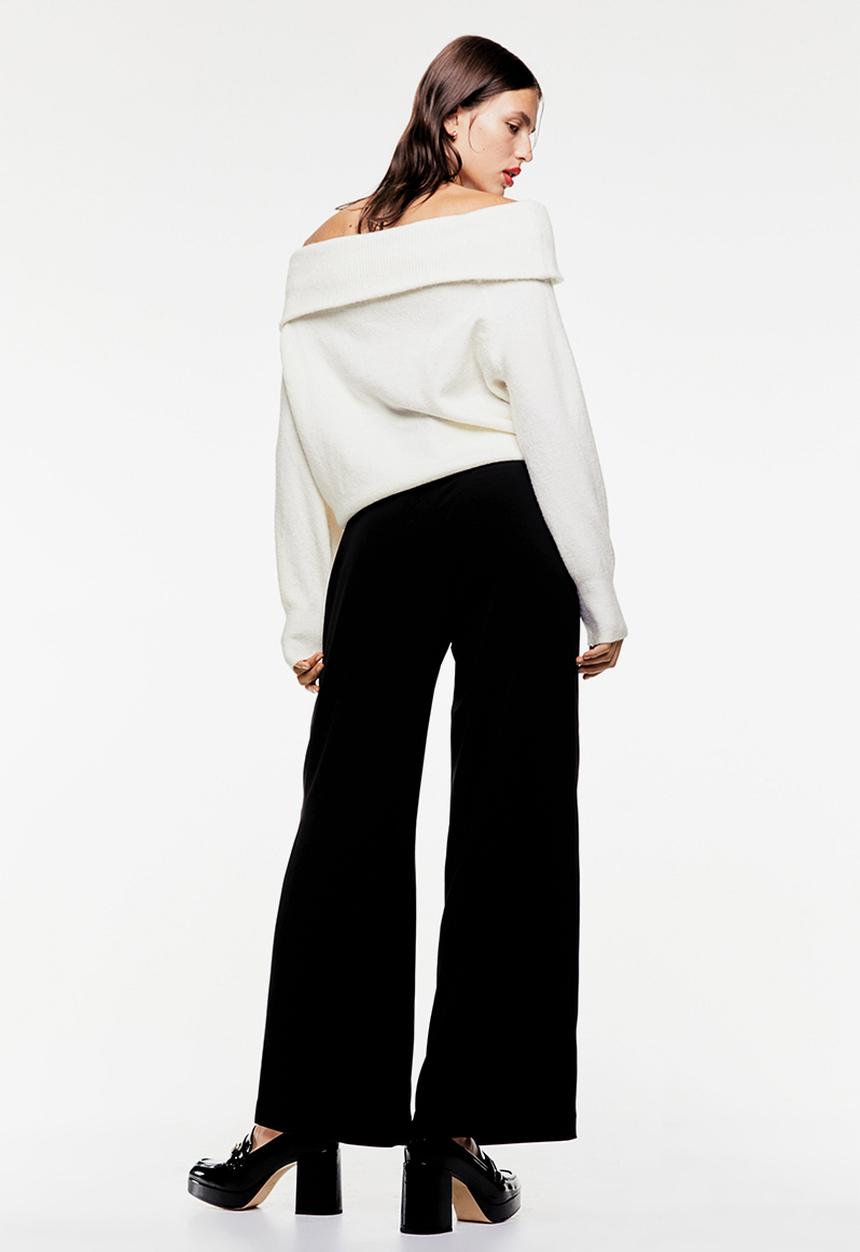 H&M - Off-the-shoulder jumper - cream