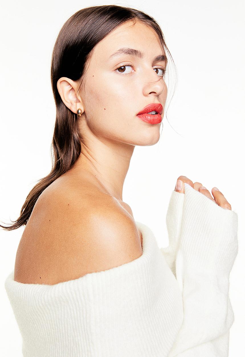 H&M - Off-the-shoulder jumper - cream