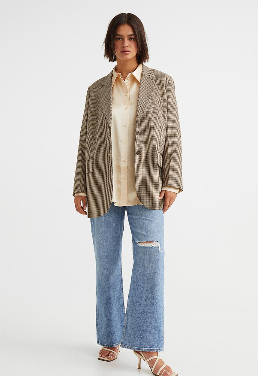 H&M - Satin blouse - cream