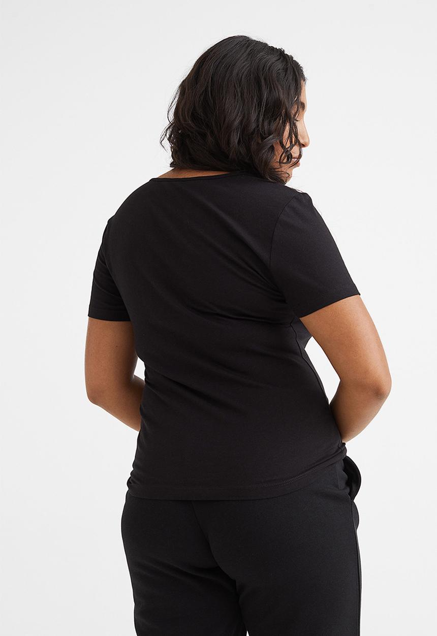 H&M - Cotton T-shirt - black II