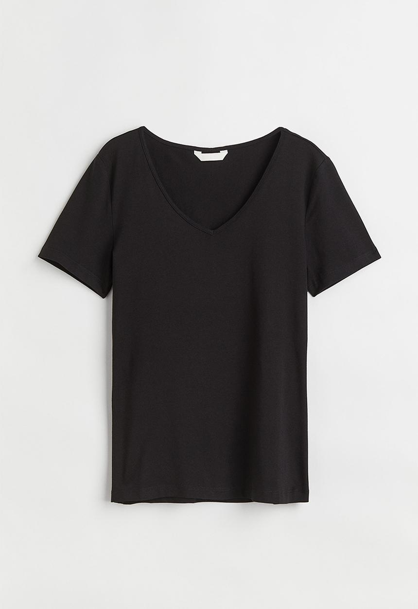 H&M - Cotton T-shirt - black II