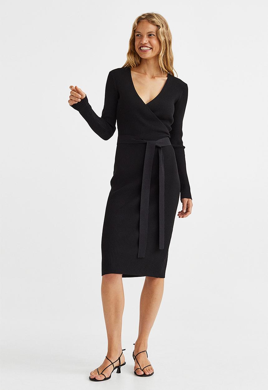 H&M - Wrap dress - black