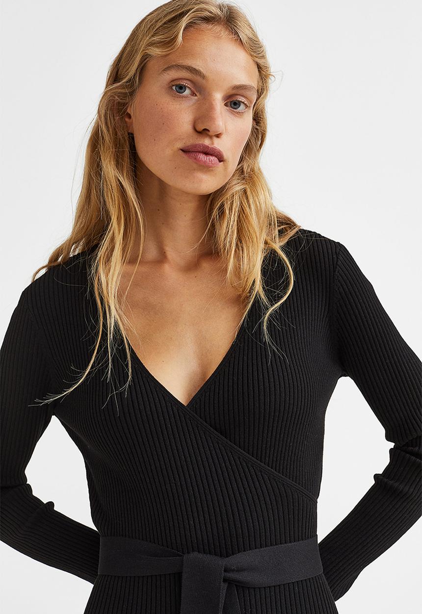 H&M - Wrap dress - black