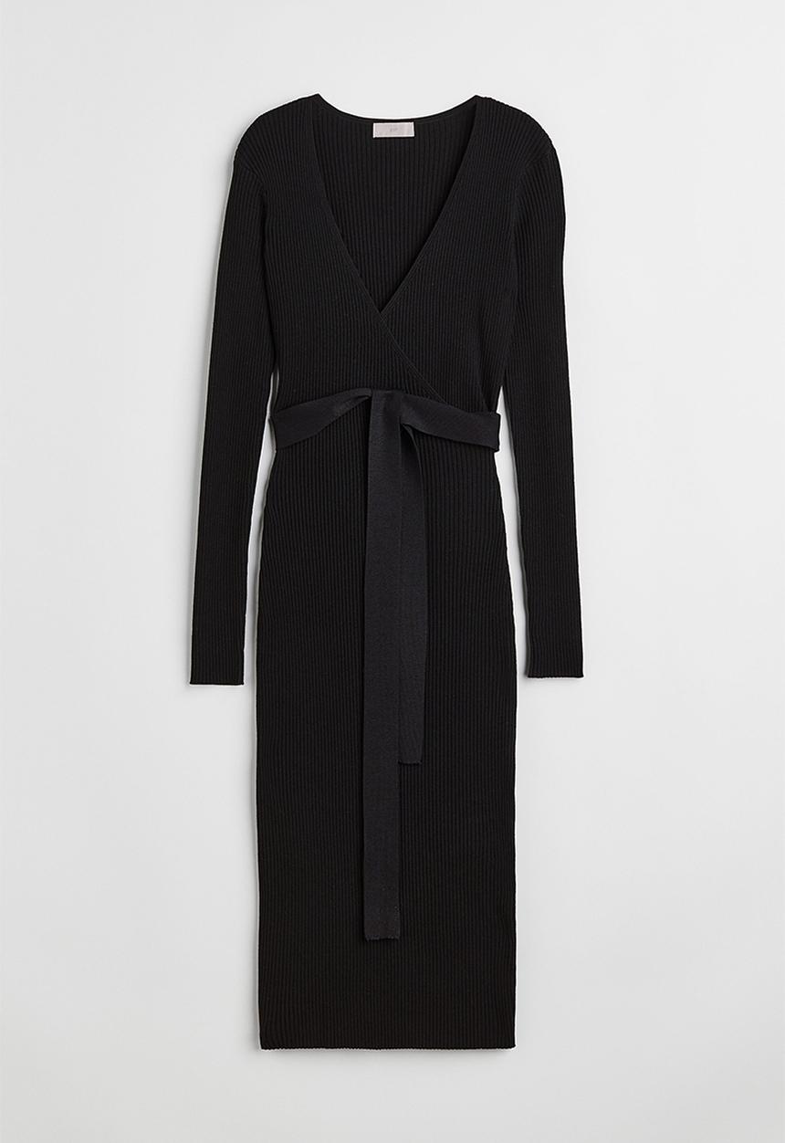 H&M - Wrap dress - black
