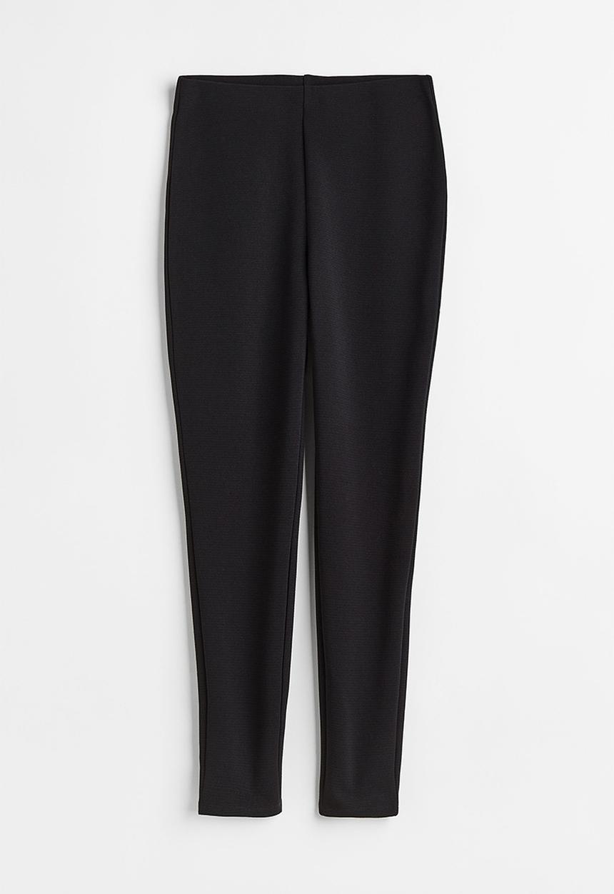 H&M - High-waisted leggings - black 