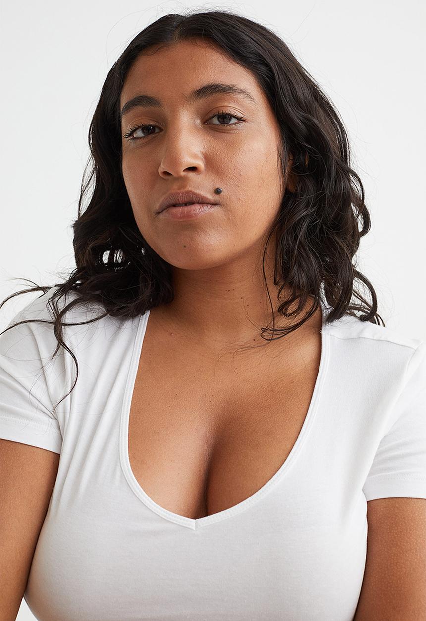 H&M - Cotton T-shirt - white II
