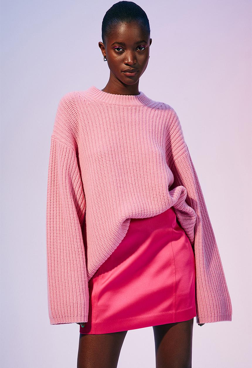 H&M - Mini skirt - cerise