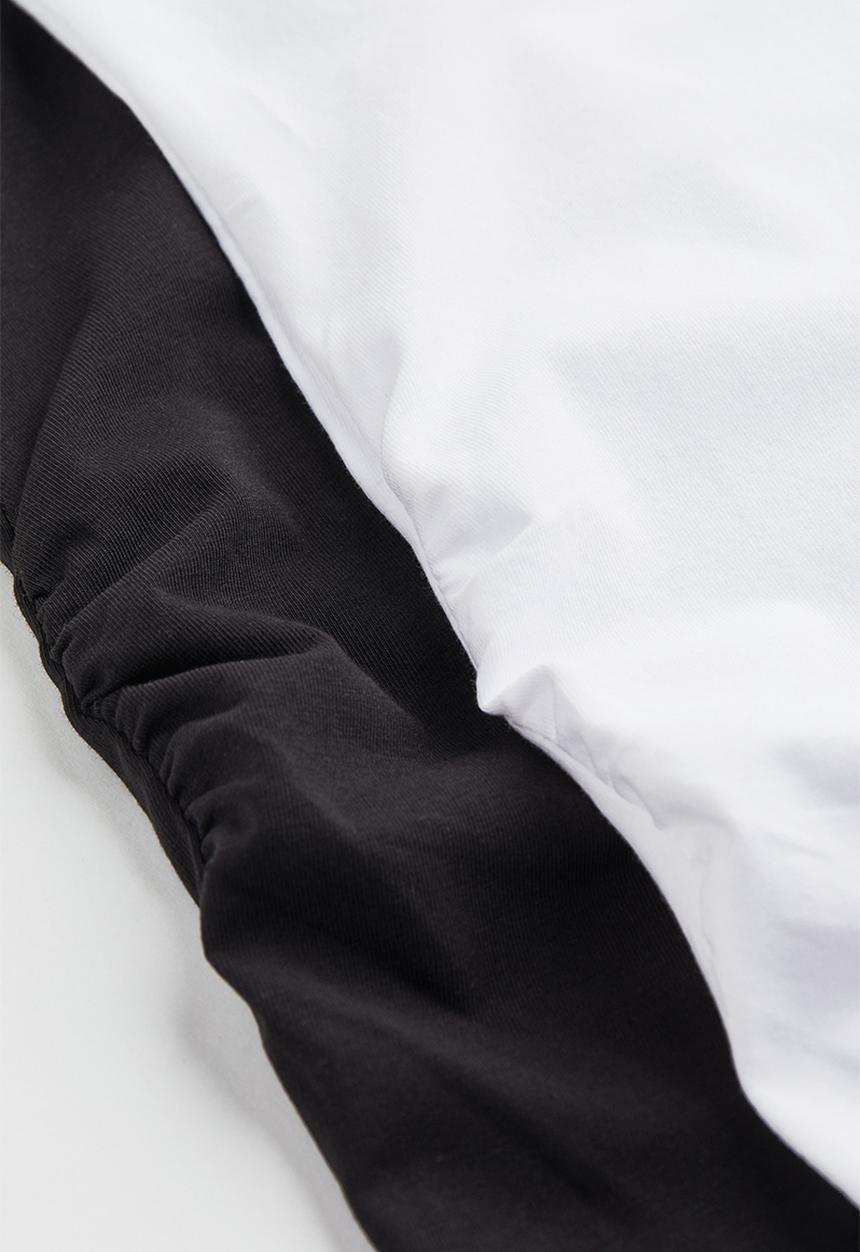 H&M - Mama 2-pack cotton vest tops - white/black