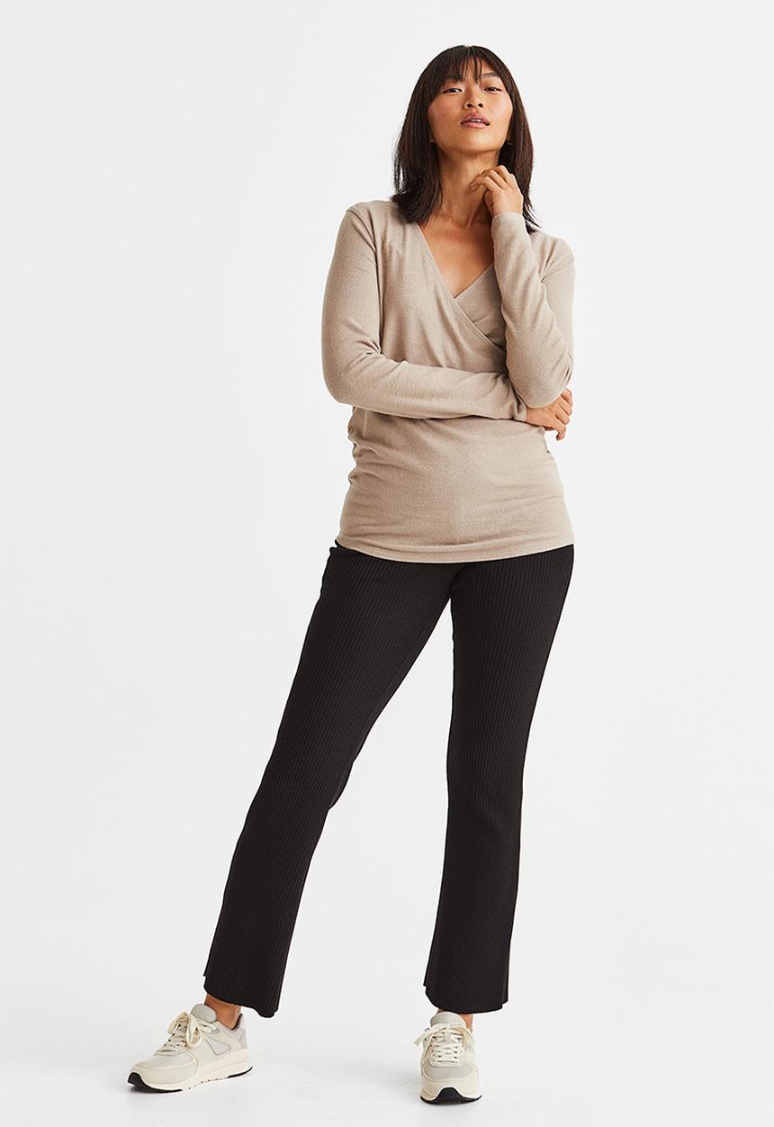 H&M - Mama before & after jersey top - light beige