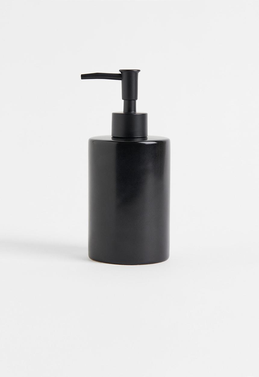 H&M - Earthenware soap dispenser - black