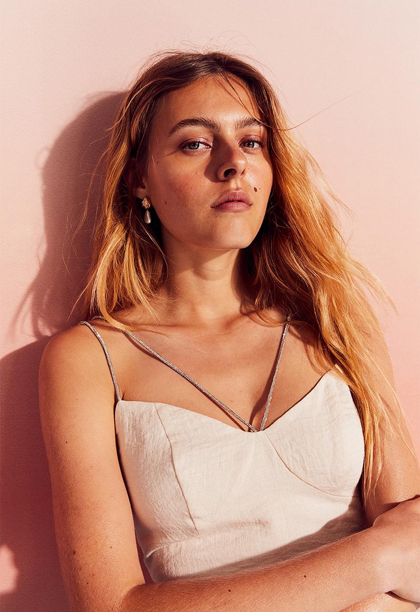 H&M - Crop top - light beige