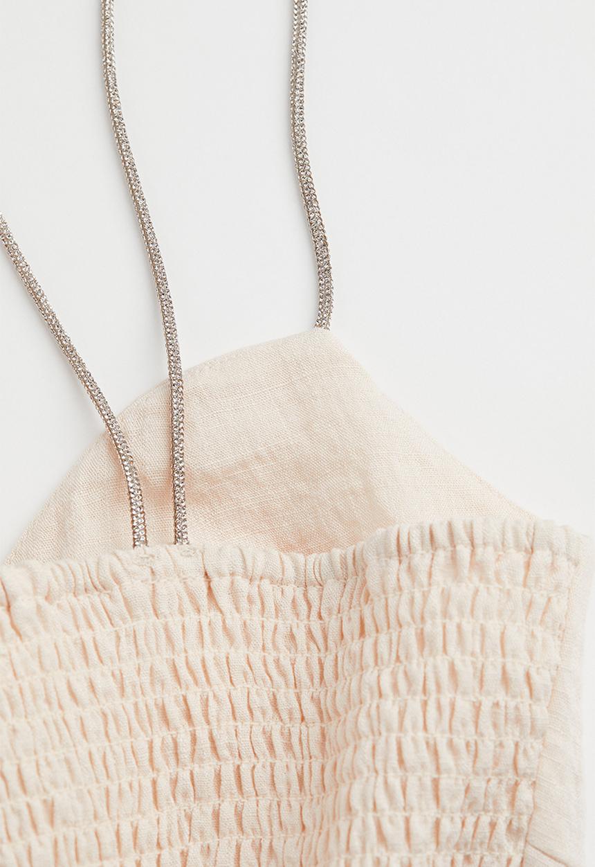 H&M - Crop top - light beige