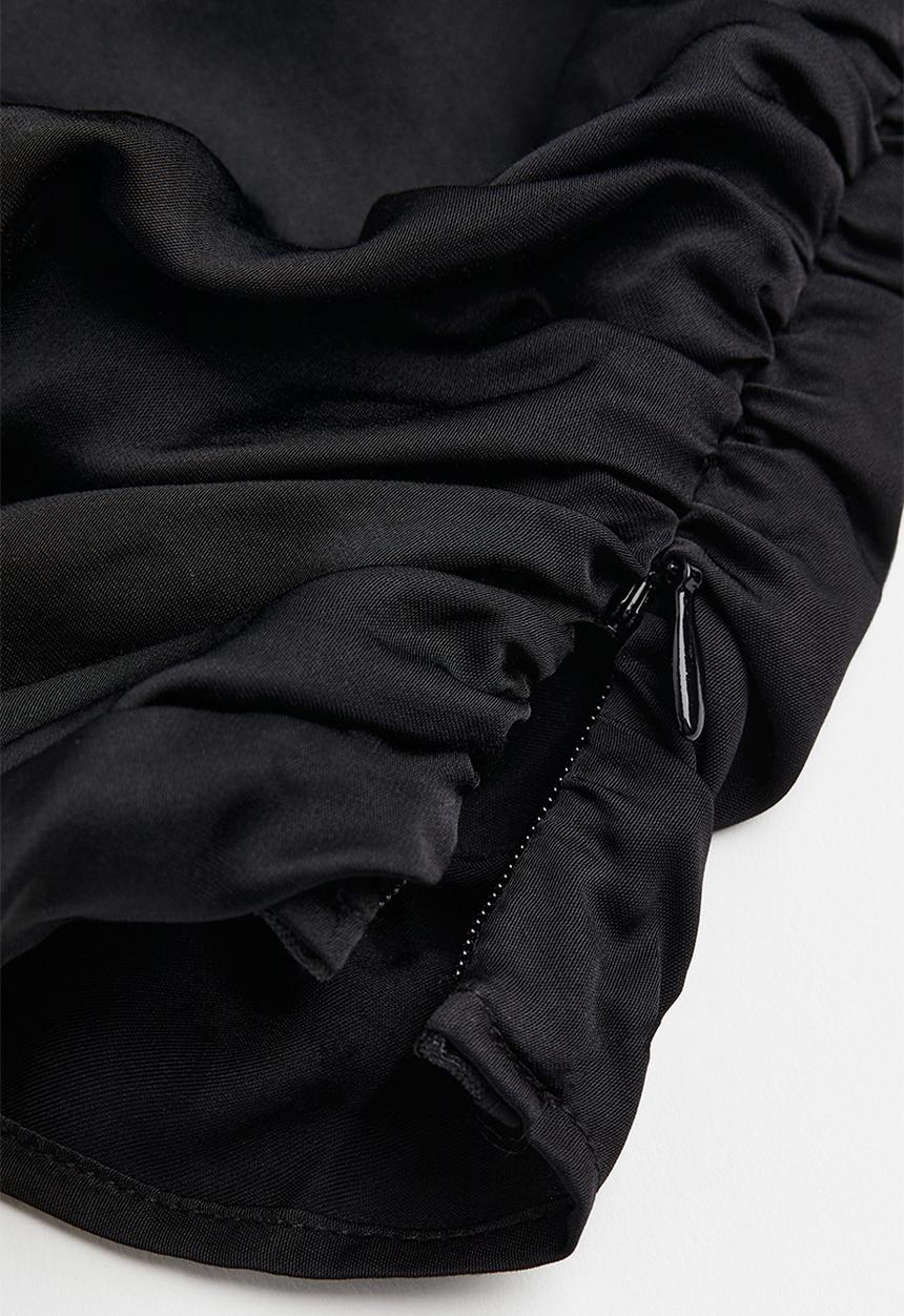 H&M - Draped blouse - black