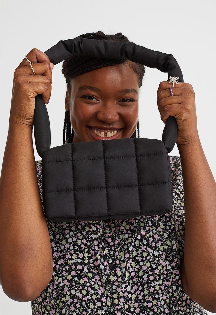 H&M - Quilted shoulder bag - black