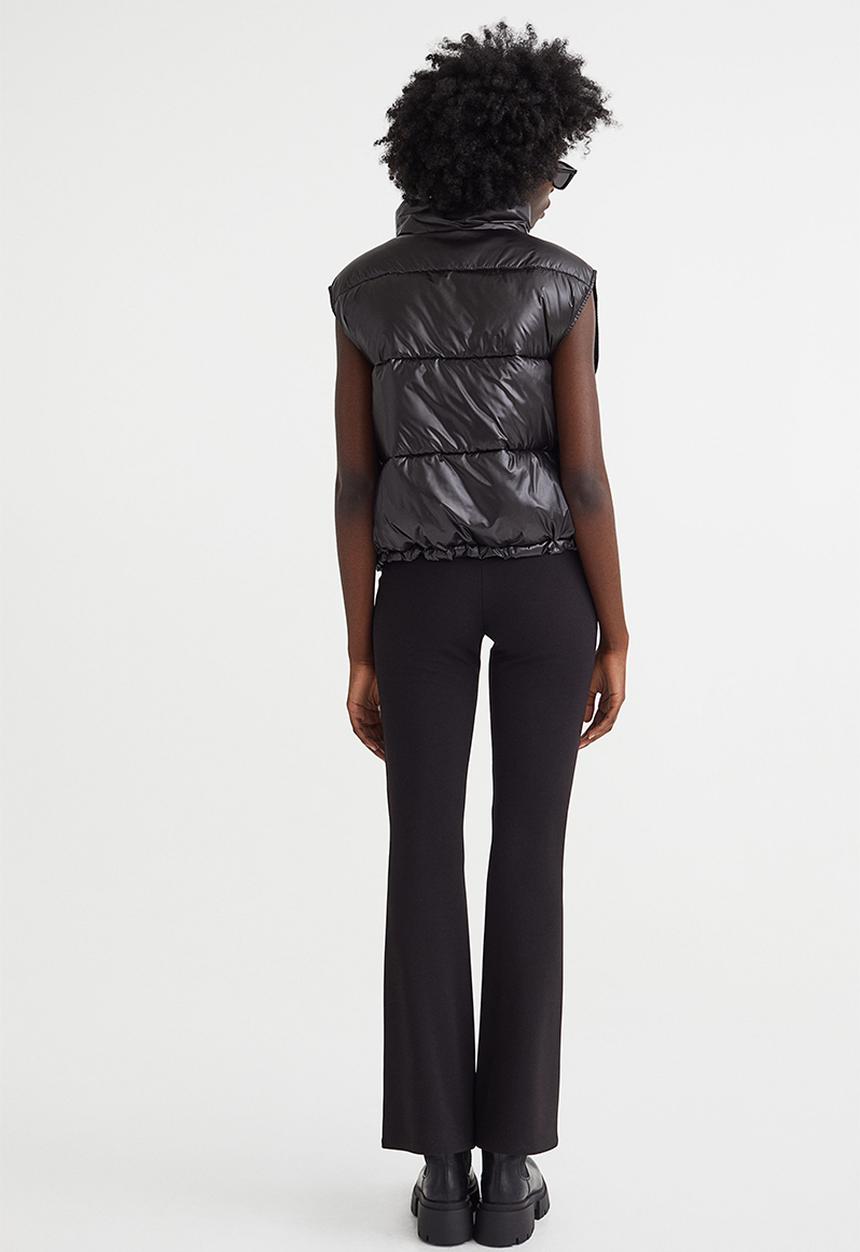 H&M - Stand-up-collar puffer gilet - black