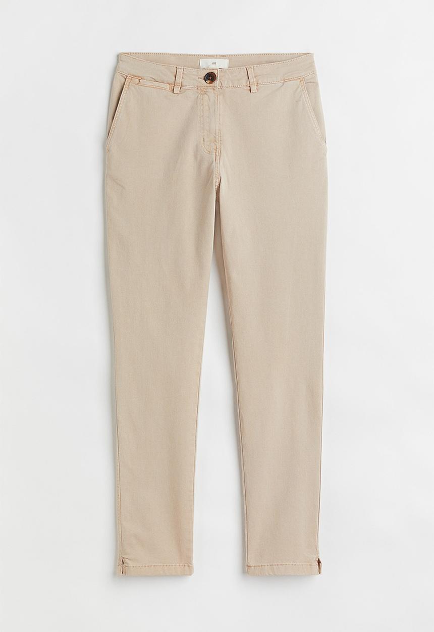 H&M - Cotton twill chinos - light beige