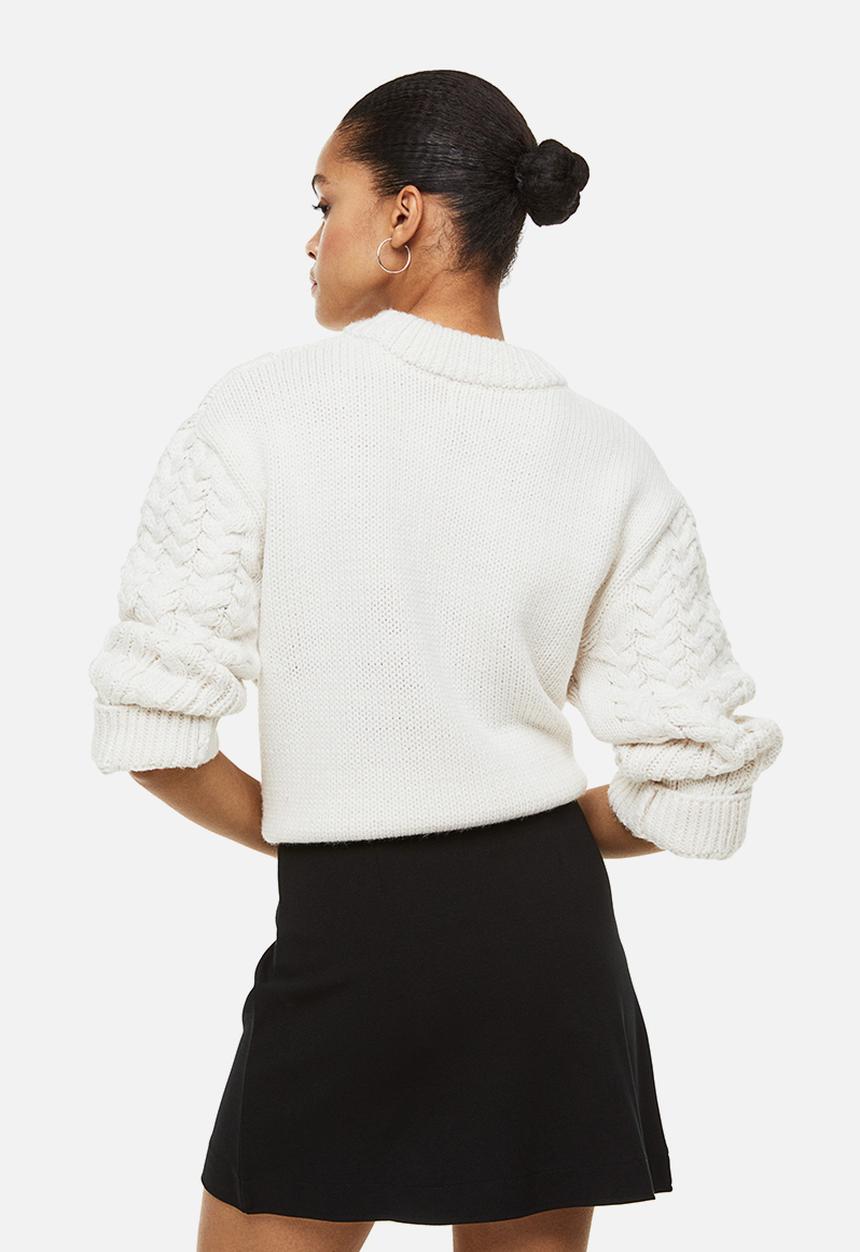 H&M - Short wrapover skirt - black