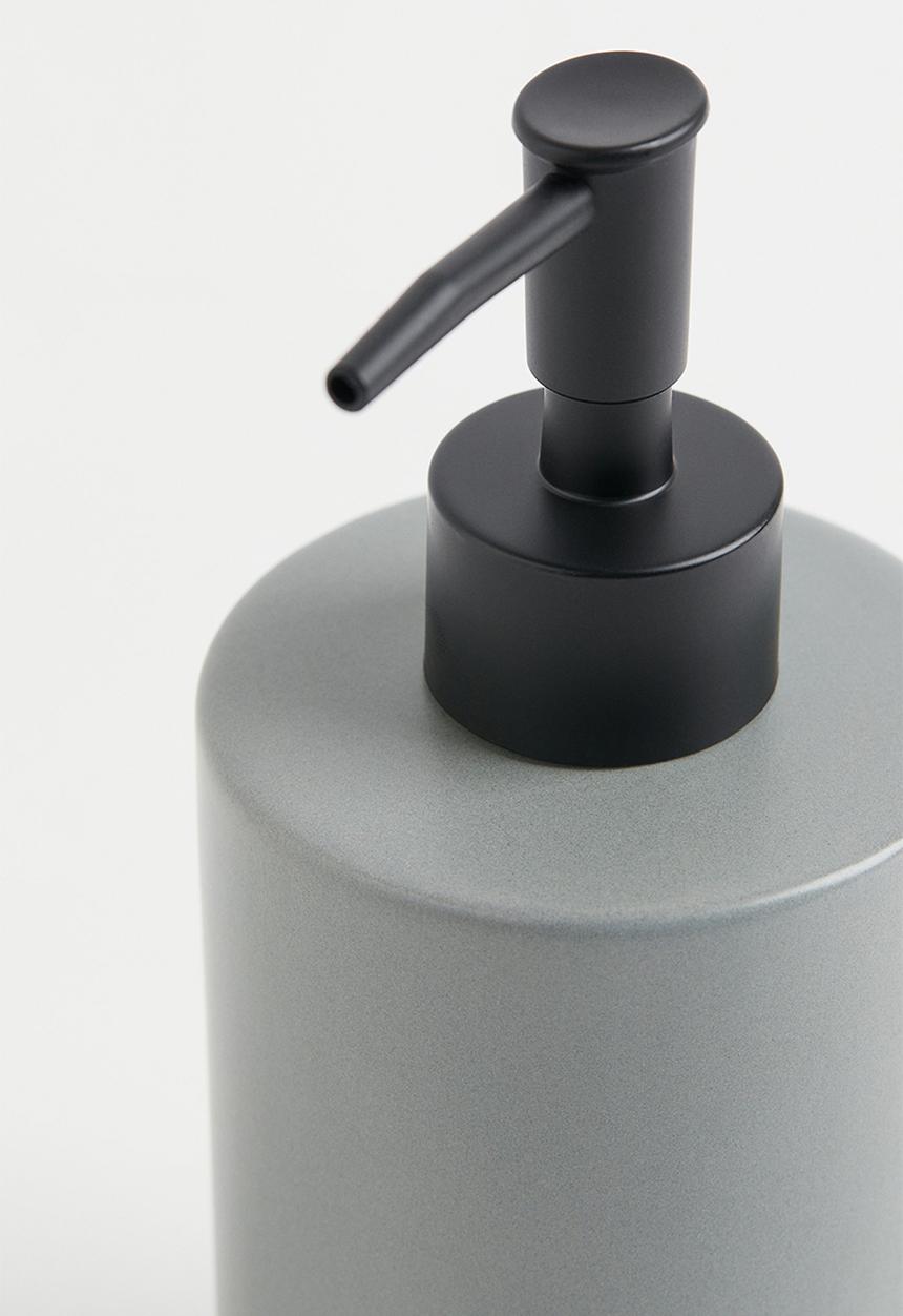 H&M - Earthenware soap dispenser - grey/multi