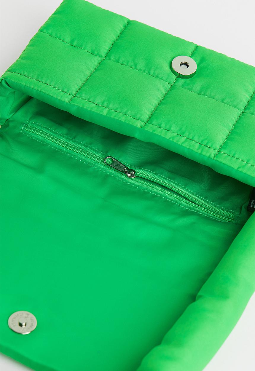 H&M - Quilted shoulder bag - green