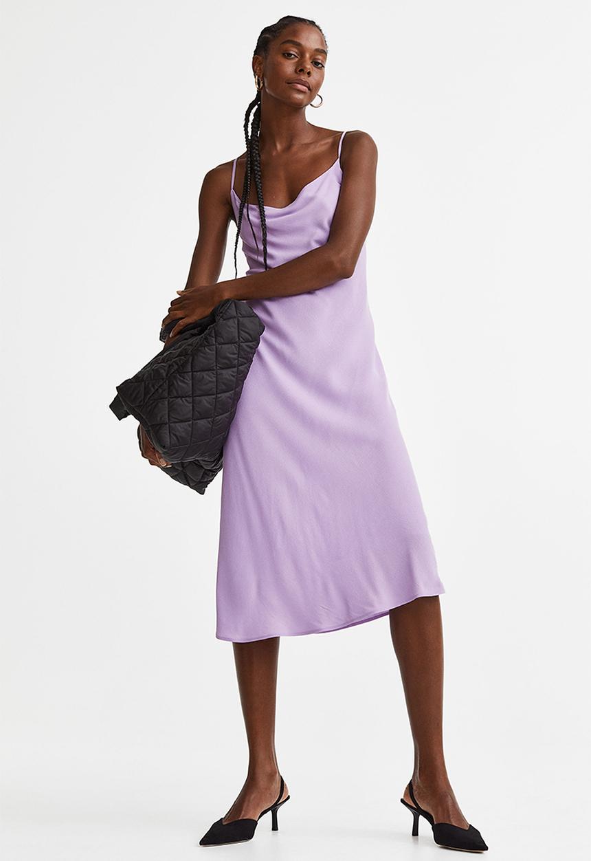 H&M - Long slip dress - light purple