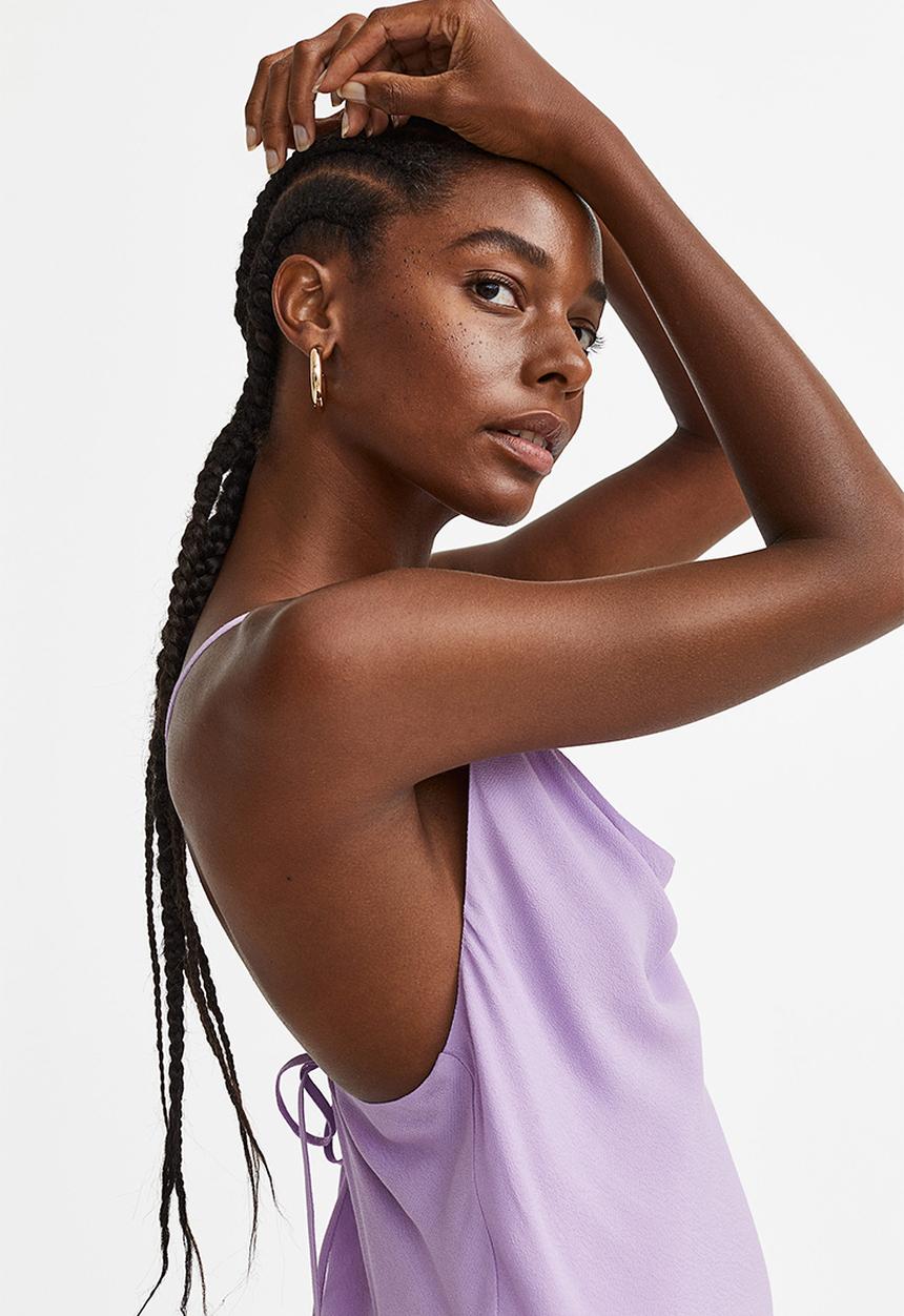 H&M - Long slip dress - light purple