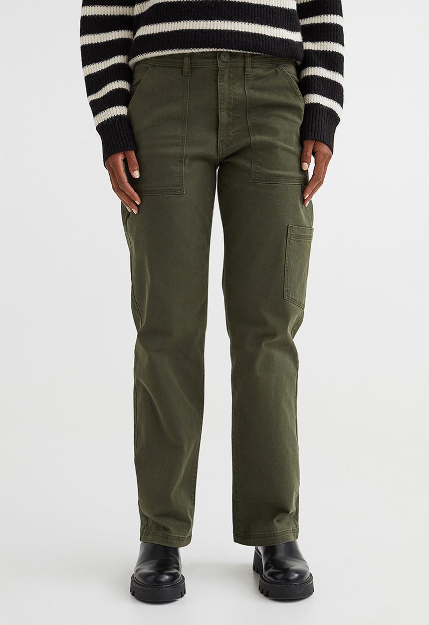 H&M - Twill utility trousers - khaki green