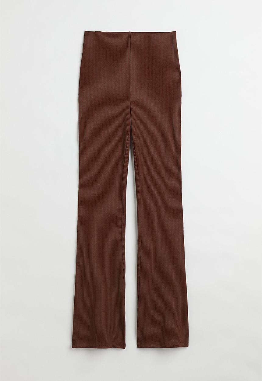 H&M - Ribbed leggings - brown