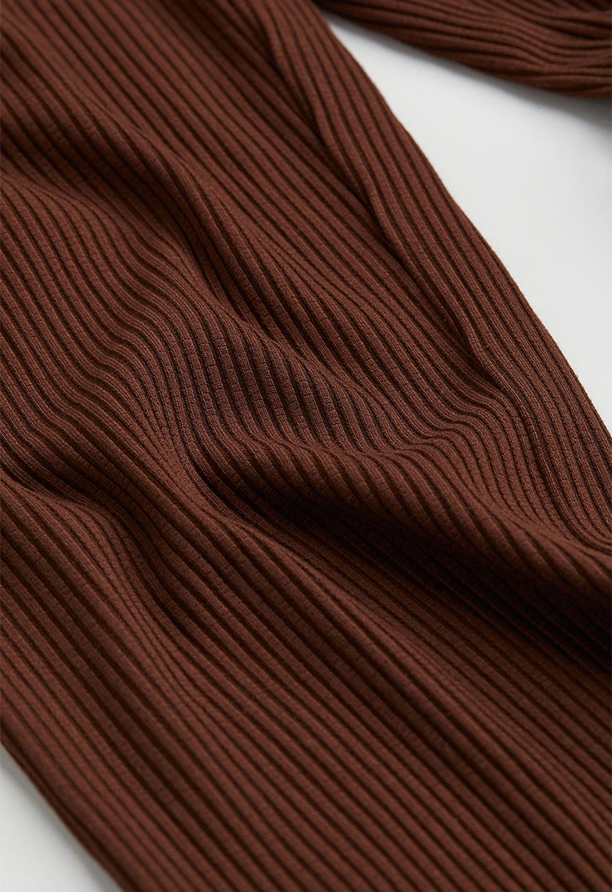H&M - Ribbed leggings - brown