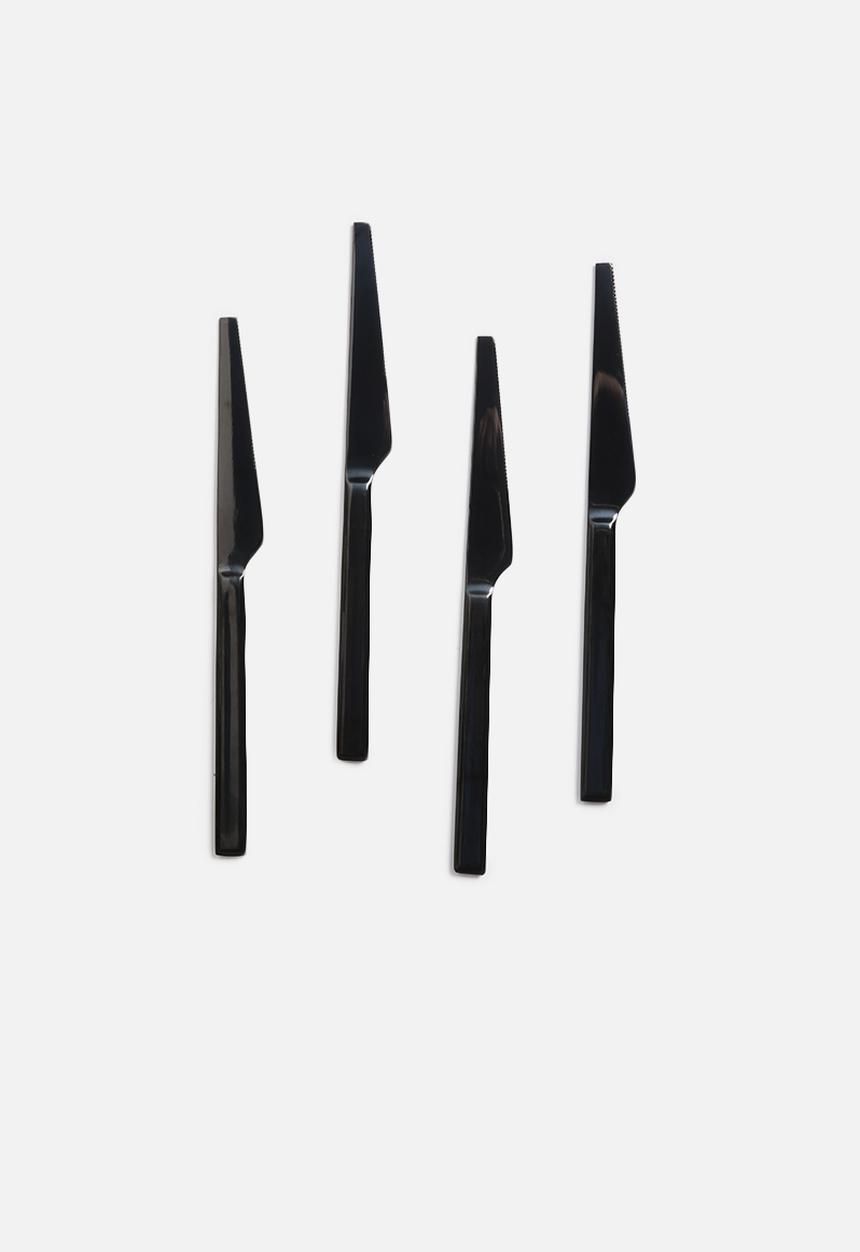 Nicolson Russell - Black Titanium Cutlery Set 16pc