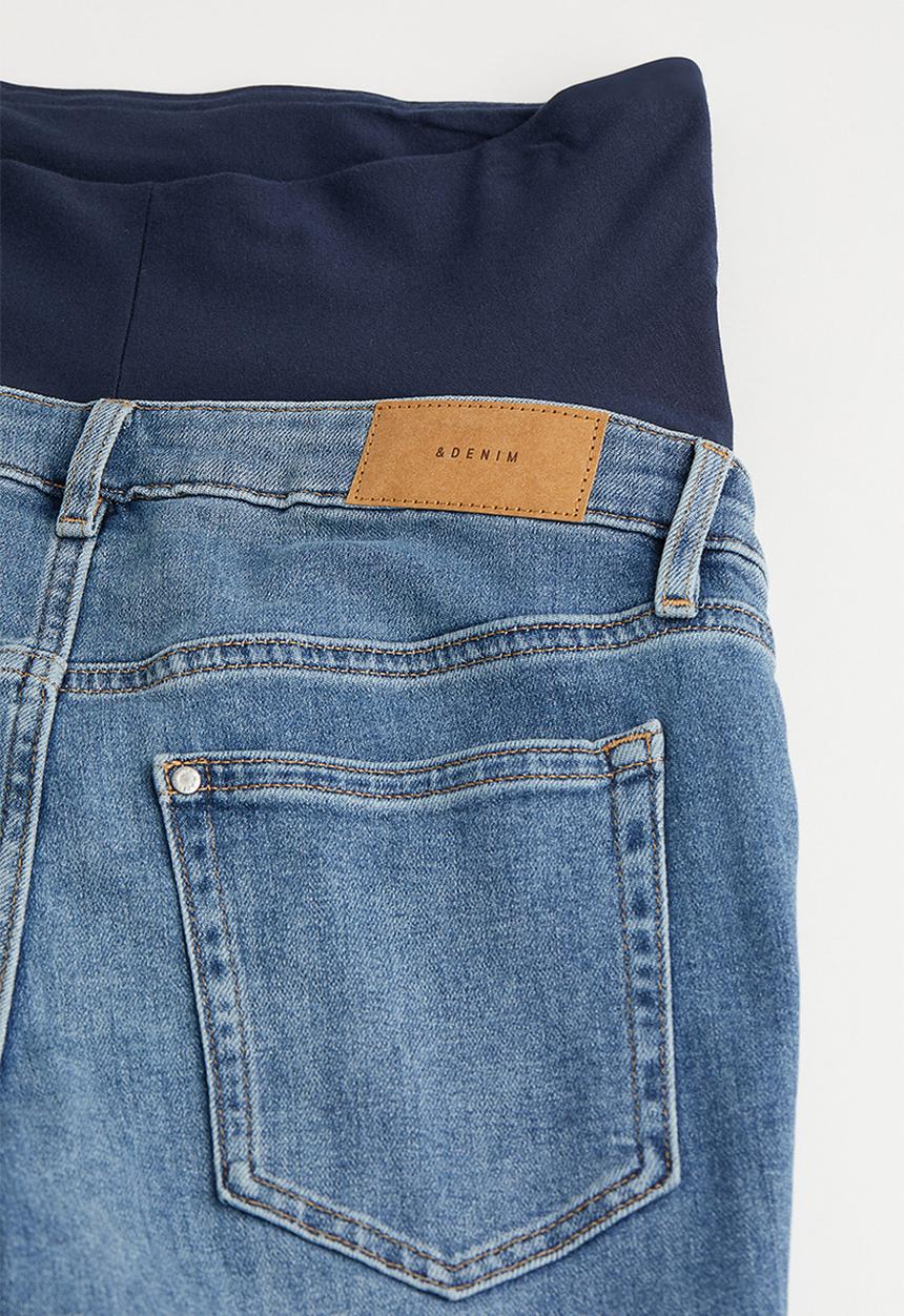 H&M - Mama slim straight high ankle jeans - denim blue