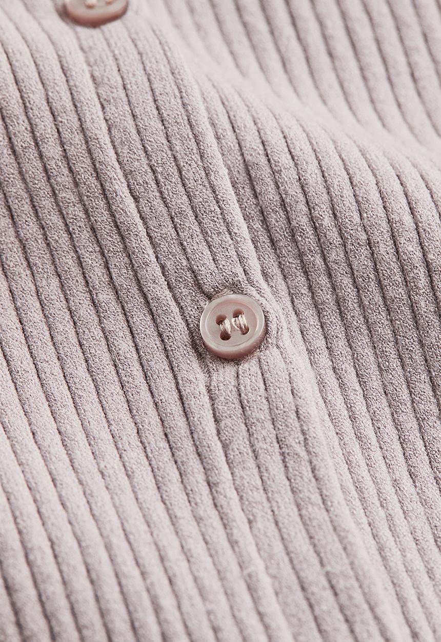 H&M - Rib-knit dress - light grey