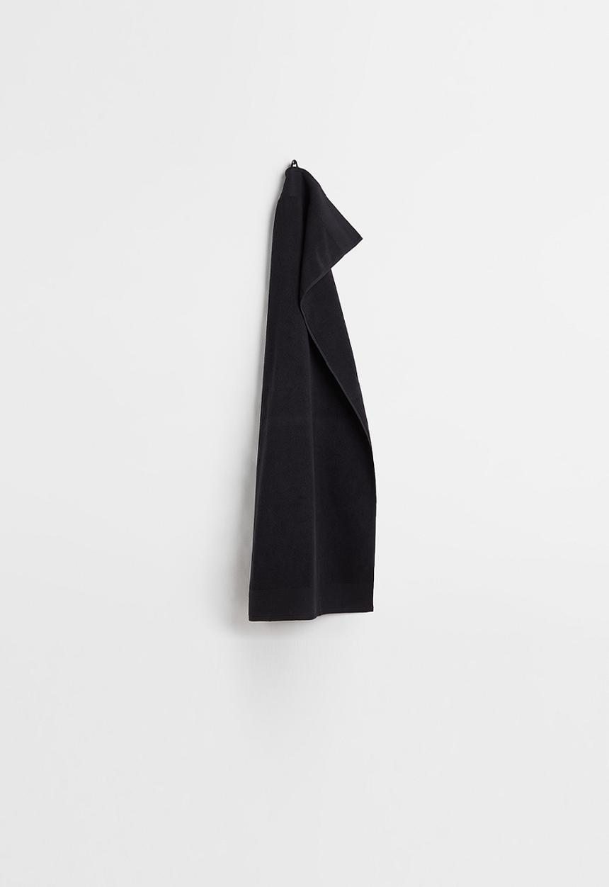 H&M - Cotton terry bath towel - black