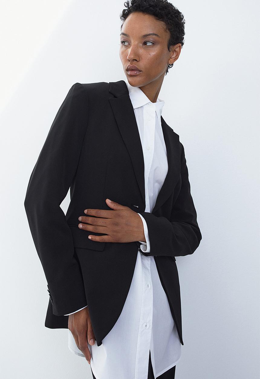 H&M - Fitted jacket - black