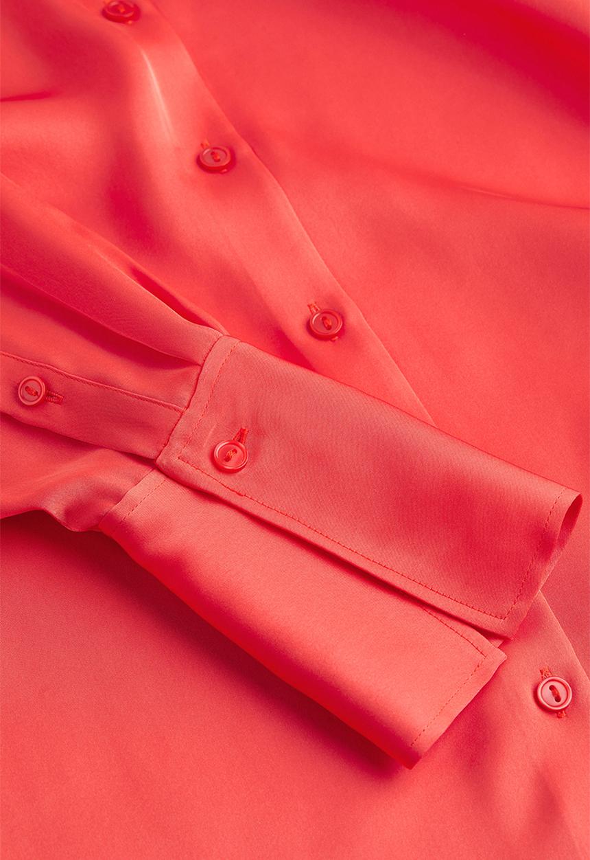 H&M - Fitted shirt - red
