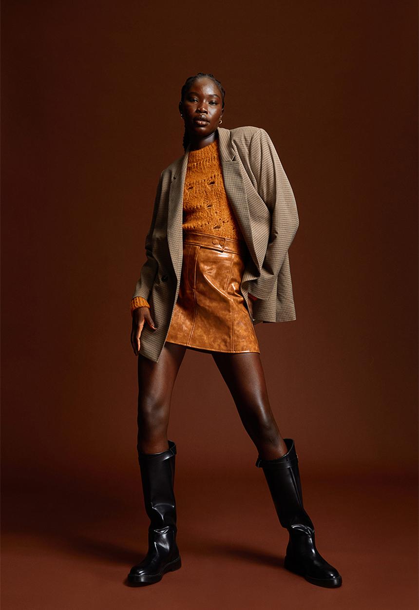 H&M - Wool-blend jumper - ochre