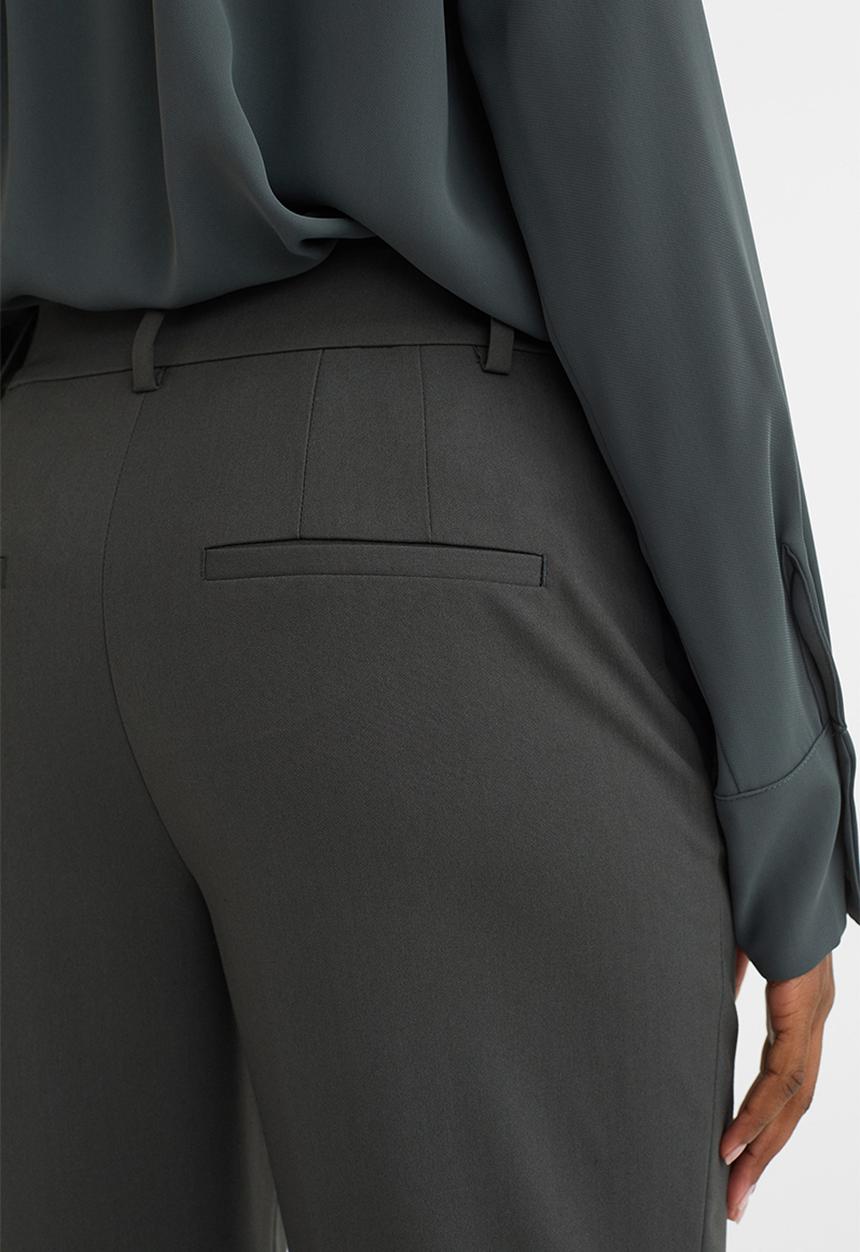 H&M - Cigarette trousers - dark green